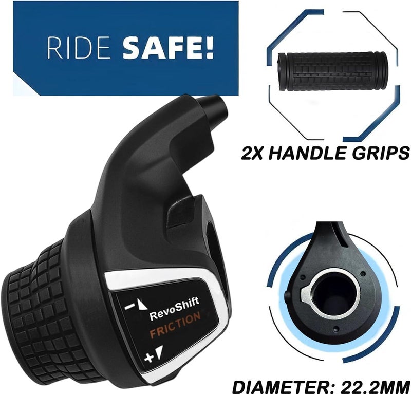 Fredertent Bicycle Twist Shifter Lever SL-RS35 3x7 Speed Revoshift Lever 21 Speed Twist Grip Gear Bike Handle Shifter for MTB Mountain Bike - Image 3